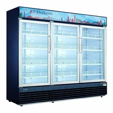 Dukers DSM-69R 69.4 cu. ft. Commercial Display Cooler Merchandiser Refrigerator