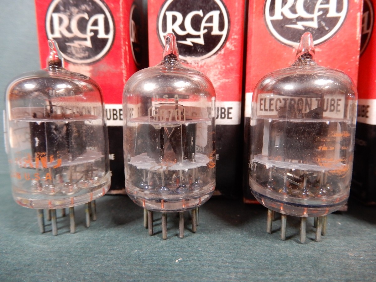 RCA Command 5670 Vacuum Tubes (6) Amplitrex Tested 73% - 121% Gm