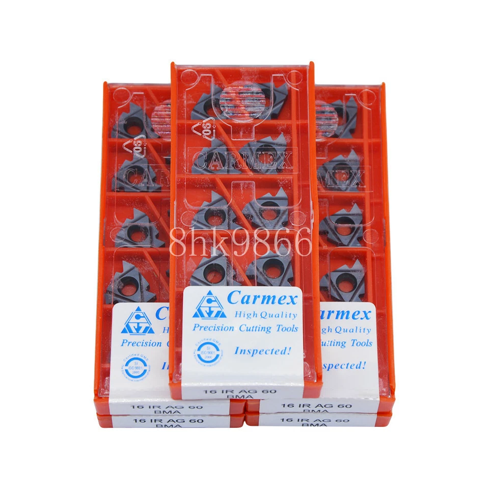 50pcs Carmex 16IR AG60 BMA High quality Threading blade Carbide Inserts - Image 3 of 3