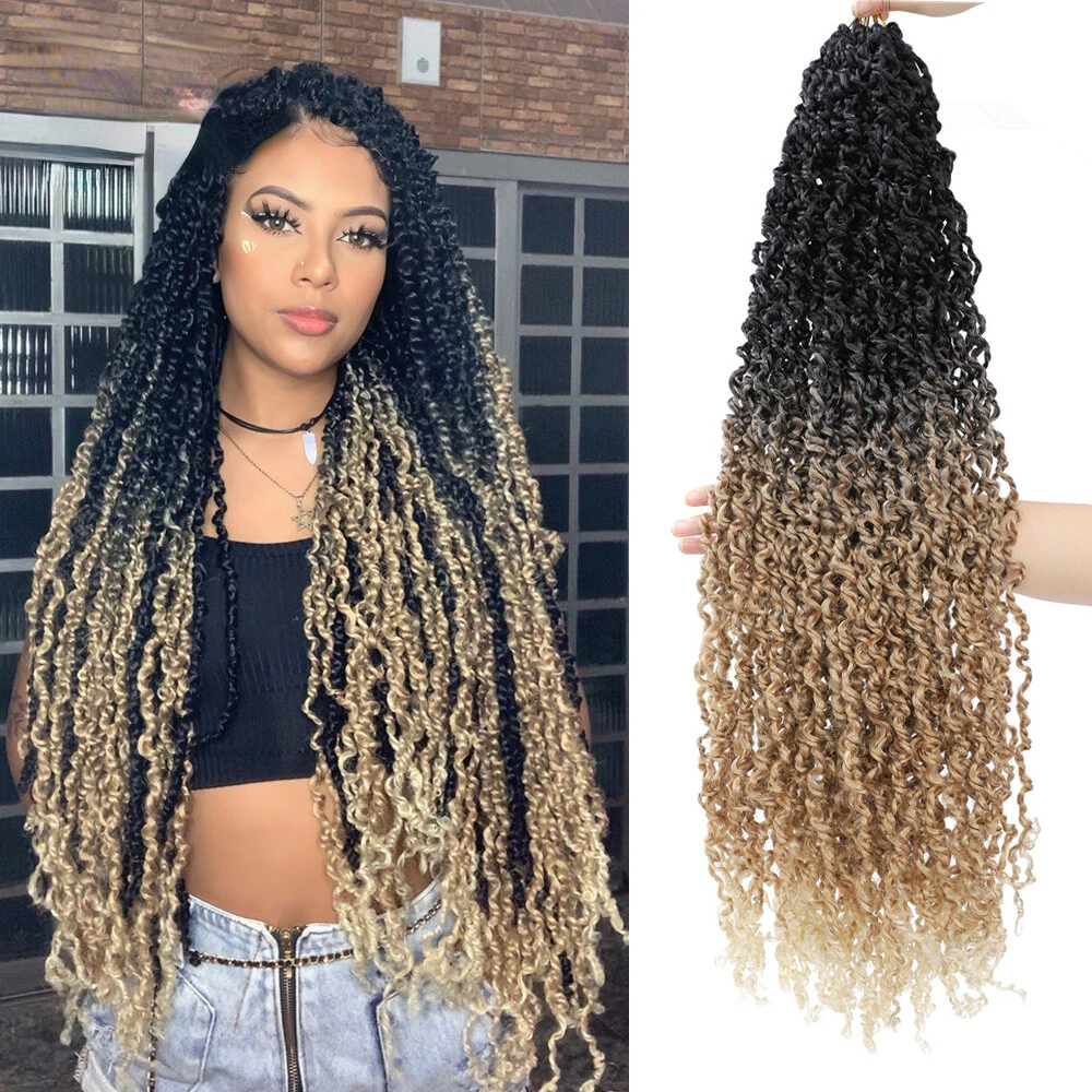 Black and sales blonde braids