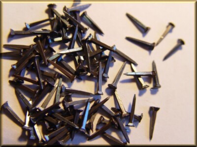 100 x Dahthandtacks 10 mm Schusternägel Drahtstifte Tacks Nägel 10mm x 2mm NEU