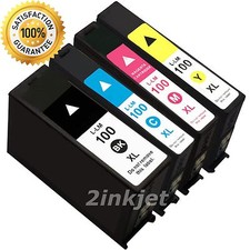 4 Pack 100XL Ink Cartridge For Lexmark S301 S305 S405 S505 S605 S815 S816