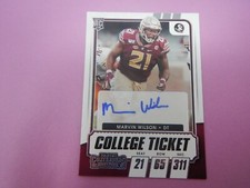 2021 Panini Contenders Draft Picks College Ticket Marvin Wilson RC #167 Auto