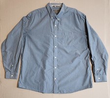 Eddie Bauer Shirt Men's 2XL Collared Wrinkle Free Long Sleeve Button Down