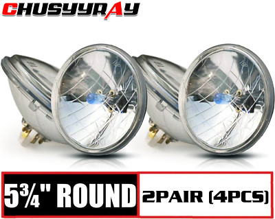 For Buick GS 455 1970-1972 Round 4pcs 5-3/4 5.75''inch Headlights hi/lo Beam