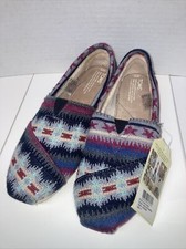 Toms Multi Knit Shearling Lined Shoes Size 11 Women s Slipper Slip On