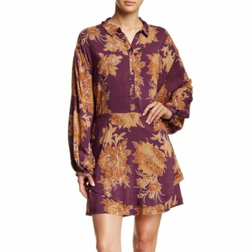 Purple Free People Shake It Mini Dress 