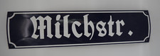 Milchstr. - Emailleschild gew&ouml;lbt - 60 x 15 cm