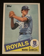 1985 Topps Mark Gubicza Baseball Rookie Card (RC) #127 Royals Pitcher VG O/C. rookie card picture