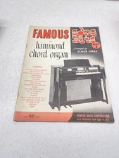 Famous Song Hits For Hammond Chord Organ Arranged By Elmer Ihrke Book 1