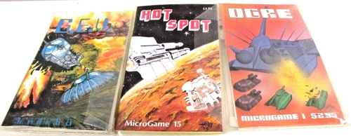 Lot of 3 Vintage Metagaming Microgames GUE, OGRE and HOT SPOT