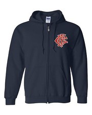Chicago Fire Department Zip Hoodie With Embroidered CFD left chest As Seen On TV