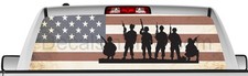 Rear Window Graphic View Thru Decal Sticker Soldiers Usa Pickup Truck Suv Vans Rear Window Graphic View Thru Decal Sticker Soldiers Usa Pickup Truck Suv Vans