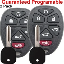 2 For 2007-2014 Chevrolet Tahoe Suburban GMC Yukon Remote Car Key Fob +key