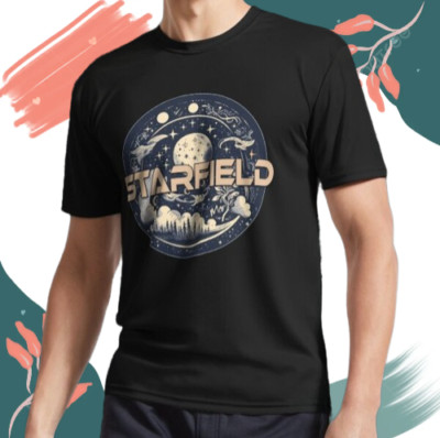 NEW! Starfield Logo Funny USA Size Unisex Hoodie & T-Shirt