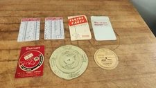 Machinist decimal cards lot starrett, lufkin,standard oil company 