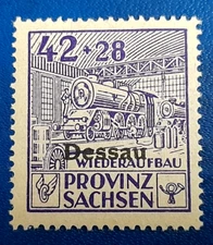 Stamp Germany Soviet Zone 42 Pfennig 1946 DESSAU SBZ H. CONRAD Mi. Nr. 89 (29827