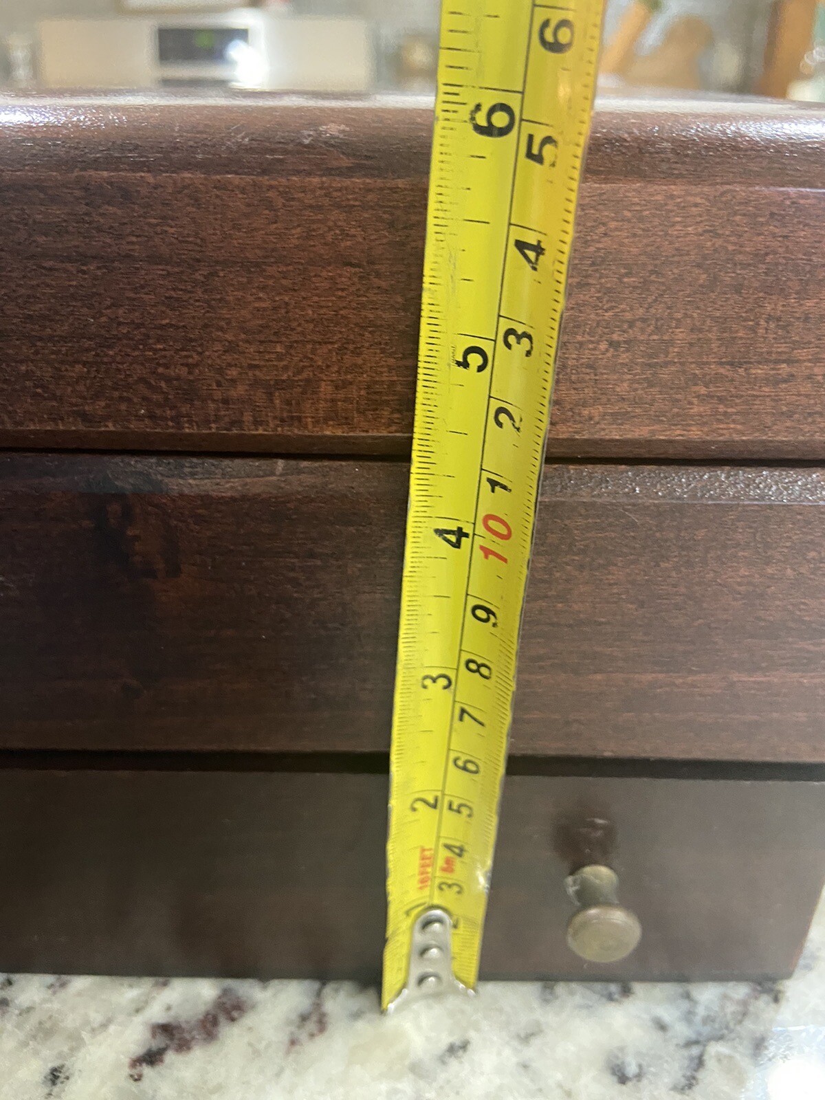 Vintage Wooden Silverware Flatware Anti Tarnish Storage Chest Box w