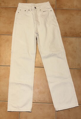 Damen Jeans von Weekday Rowe W25 L30 Creme
