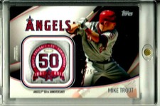Mike Trout 2020 Topps Special Event Jersey Sleeve #JSES-MT Jumbo Patch SP #41/50