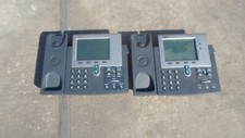 LOT OF 2: CISCO 7941 SERIES PHONE SET W/ BUSINESS PHONE STAND NO AC ADAPTER