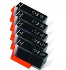 5PK Black Printer Ink for Canon PGI-220 220BK MP620 MP640 MX860 MX870 MP560