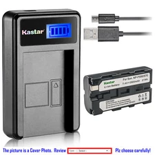 Kastar Battery LCD Charger for Sony NP-F330 NP-F550 NP-F570 NP-F770 NP-F960 F970
