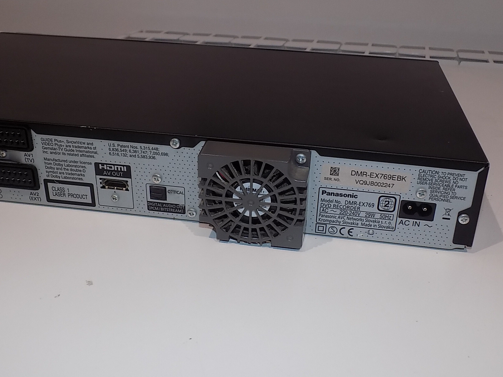 Panasonic DMREX769 DVD HDD Freeview Recorder 160GB Black Genuine