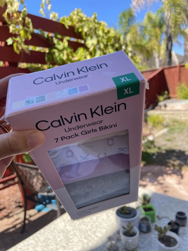 Calvin Klein Girls’ Bikini Underwear Cotton Stretch Tag-Free, 7-pack SizeXL - Image 3 of 4