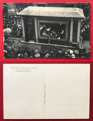 Occasion postcard Dresden 1912 Dresden Carnival pageant painting gallery (97168