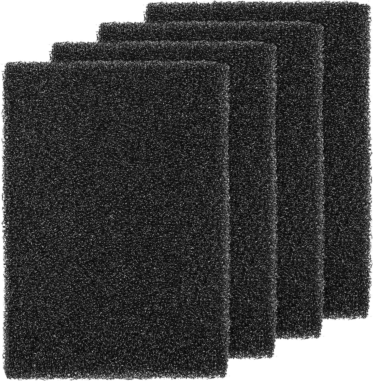 4 Pieces Filter Foam Sponges, Aquarium Bio Sponge Sheet Filter Media Pad, Cut-To