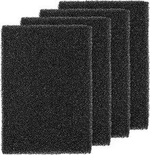 4 Pieces Filter Foam Sponges, Aquarium Bio Sponge Sheet Filter Media Pad, Cut-To