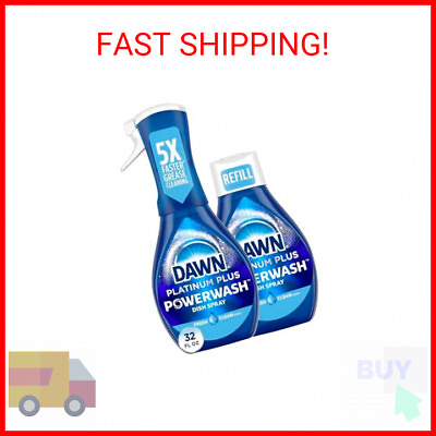 #ad Dawn Powerwash Spray Starter Kit Platinum Dish Soap Fresh Scent 1 Starter Kit $11.69