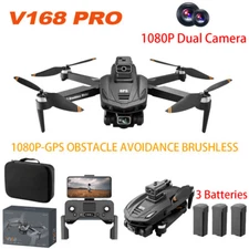WLRC V168 Drone GPS WIFI FPV 1080P HD Dual Camera Quadcopter Obstacle Avoidance