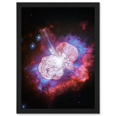 Hubble Weltraumteleskop Eta Carinae Petulant Sternblasen gerahmter Kunstdruck A4