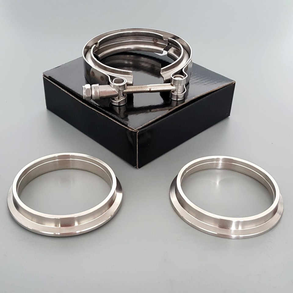 2.5" Stainless Steel O-Ring Oring V Band Clamp Flange Kit V-band Vband Intake - Foto 5