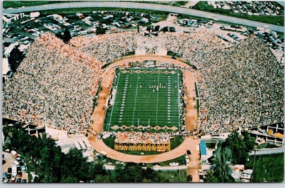 FAUROT FIELD, UNIVERSITY OF MISSOURI COLUMBIA, MISSOURI POSTCARD Aerial ...