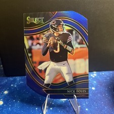 2020 Panini Select Nick Foles Field Level Blue Prizm Die-Cut SP Parallel #331