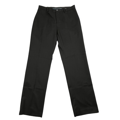 Marc Anthony Dress Pants Men's 30X30 Black Straight Leg Slash Pockets Slim Fit