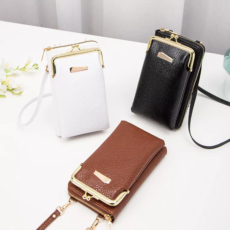 Fashion Casual Phone Coin Shoulder Bag Small Women PU Leather Messenger  Bags Solid Clutch Zipper Crossbody Mini Bags