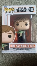 Star Wars The Mandalorian Luke con vinilo Grogu ¡POP! Figura Juguete #482 Funko Nuevo en Caja