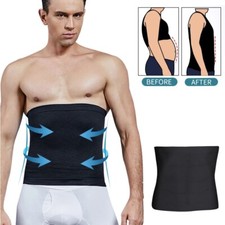 Mens Waist Control Belt Band Firm Tummy Control Compression Slimming Body Shaper