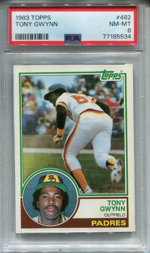1983 Topps #482 Tony Gwynn Rookie PSA 8 NM-MT San Diego Padres - Picture 1 of 2
