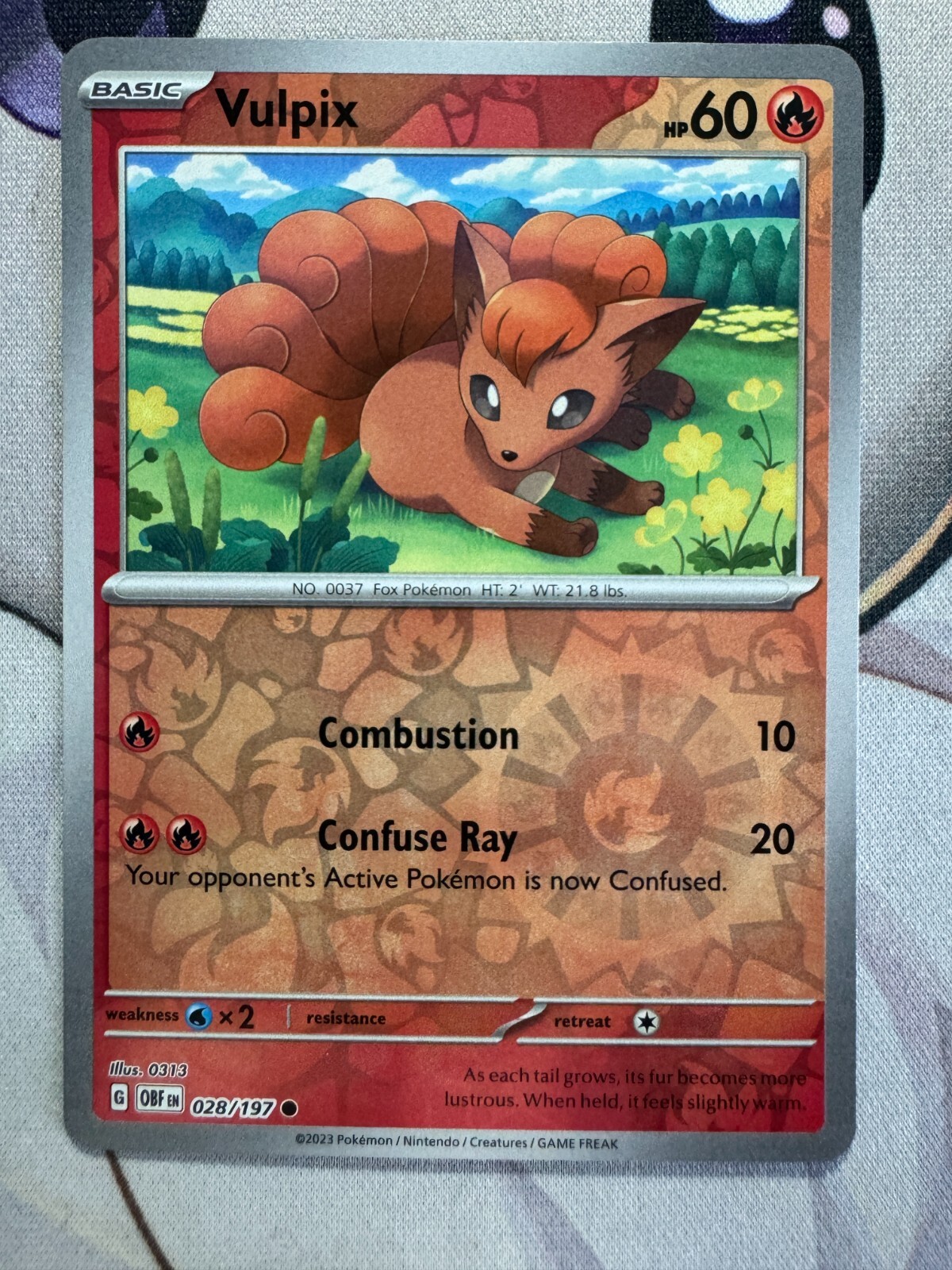 Vulpix Reverse Holo English Pokemon TCG BKAY16