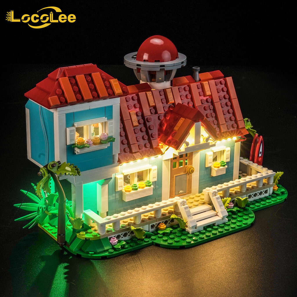 Kit de luces LED LocoLee para LEGO 43268 La casa de playa de "Lilo y Stitch"