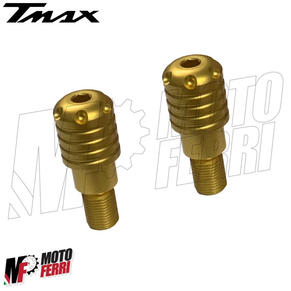 MF2478 Stabilizzatori Manubrio Oro Gold Yamaha TMax 500 530 560 da 2001 a 2021 - Immagine 3 di 4