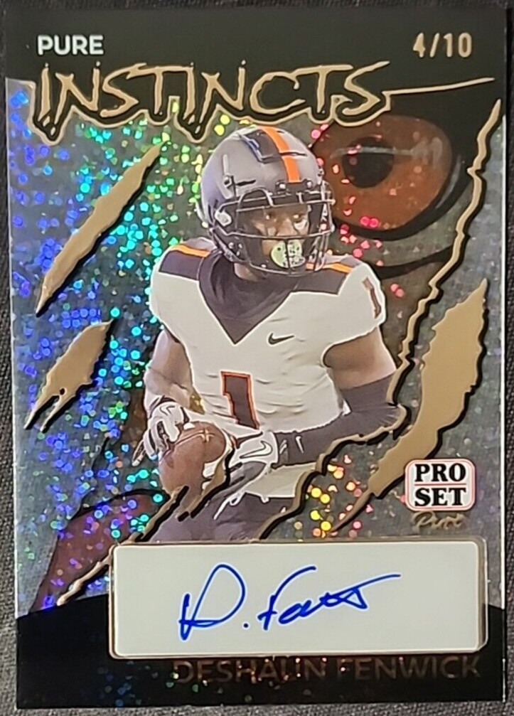 Deshaun Fenwick /10 2024 Leaf Pure Bronze Sparkle Auto Pure Instincts Packers