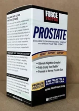 Force Factor Prostate Support Beta-Sitosterol Saw Palmetto 60 Softgel Exp 6/26+