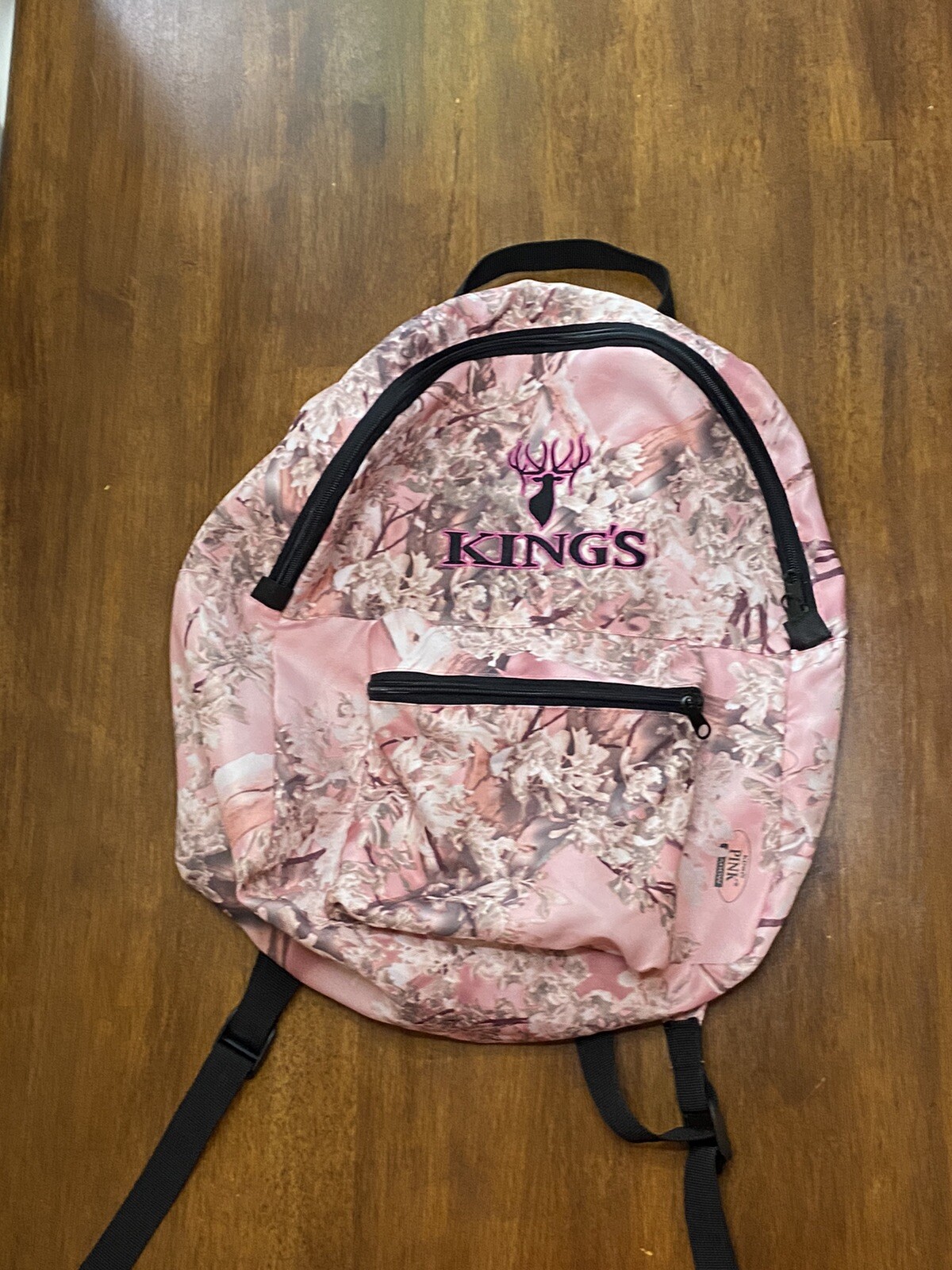 King&rsquo;s Camo Hunter Junior Pink Shadow Backpack Lightweight Kids Outdoors School