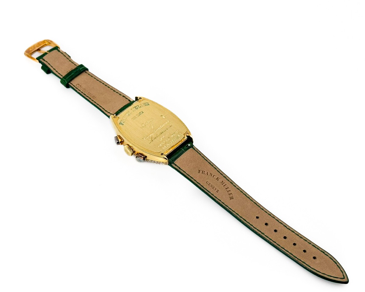 Franck Muller Curvex 6850 CC MC DA1N Chronograph 18K Yellow Gold